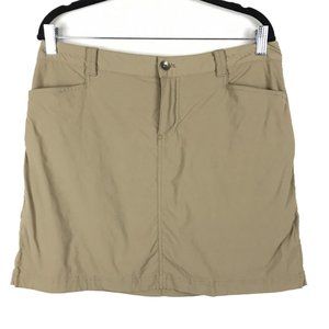 Eddie Bauer Adventurer 2.0 Skort 10 Beige Stretch